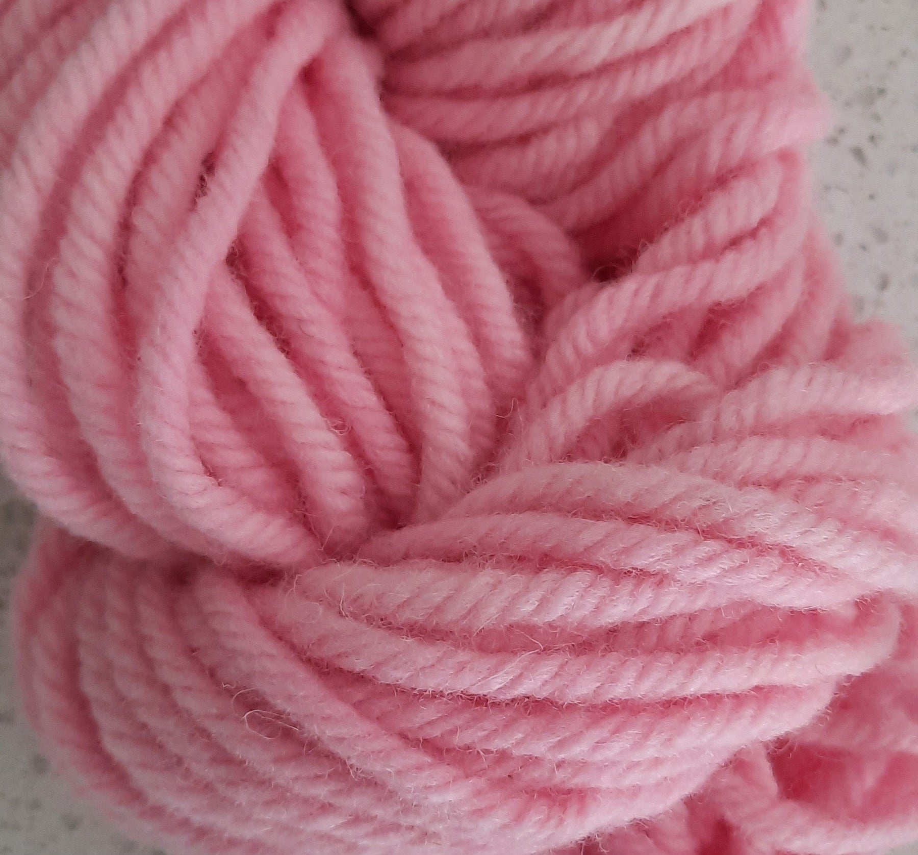 Hand-Dyed Super Bulky Yarn - Baby Pink